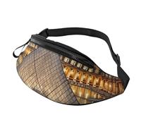 Fanny Pack Waist Bag Pack Adjustable Hip Bum Bag Louvre Museum in Paris Crossbody Bags Belt Bag for Men Women