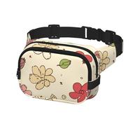 Fanny Pack Waist Bag Pack Adjustable Hip Bum Bag Lovely flower patterns Crossbody Bags Belt Bag for Men Women