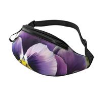 Fanny Pack Waist Bag Pack Adjustable Hip Bum Bag Pansy Perfection Crossbody Bags Belt Bag for Men Women