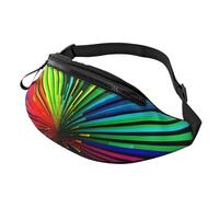 Fanny Pack Waist Bag Pack Adjustable Hip Bum Bag Rainbow Colours Crossbody Bags Belt Bag for Men Women