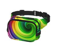 Fanny Pack Waist Bag Pack Adjustable Hip Bum Bag Rainbow Spiral Crossbody Bags Belt Bag for Men Women
