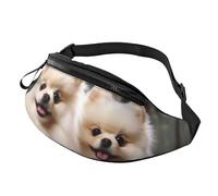Fanny Pack Waist Bag Pack Adjustable Hip Bum Bag Short-haired pomeranian dog Crossbody Bags Belt Bag for Men Women