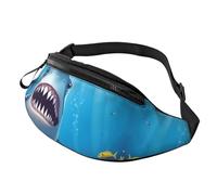 Fanny Pack Waist Bag Pack Adjustable Hip Bum Bag Smiling Shark Crossbody Bags Belt Bag for Men Women