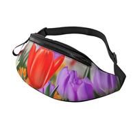 Fanny Pack Waist Bag Pack Adjustable Hip Bum Bag Spring Flowers Crossbody Bags Belt Bag for Men Women