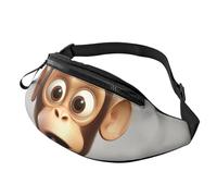 Fanny Pack Waist Bag Pack Adjustable Hip Bum Bag The silent monkey Crossbody Bags Belt Bag for Men Women