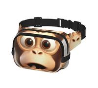 Fanny Pack Waist Bag Pack Adjustable Hip Bum Bag The silent monkey Crossbody Bags Belt Bag for Men Women