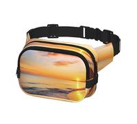 Fanny Pack Waist Bag Pack Adjustable Hip Bum Bag Tropical Sunrise on The Beach Crossbody Bags Belt Bag for Men Women