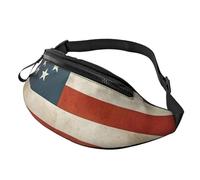Fanny Pack Waist Bag Pack Adjustable Hip Bum Bag Vintage American USA Flag Crossbody Bags Belt Bag for Men Women