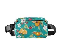 Fanny Pack Waist Bag, Women Men Crossbody Sling Bags, Sweet Fruit Turquoise, Large Capacity Travel Wallet, Color20, One Size