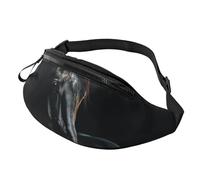 Fanny Pack Waist Packs for Men Women Sling Backpack Everywhere Belt Bag Anime Panda Face Crossbody Bags, A Dark Horse, One Size