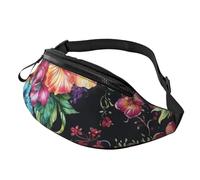 Fanny Pack Waist Packs for Men Women Sling Backpack Everywhere Belt Bag Anime Panda Face Crossbody Bags, Beautiful Hibiscus Flower, One Size