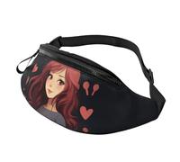 Fanny Pack Waist Packs for Men Women Sling Backpack Everywhere Belt Bag Black and white elephant image Crossbody Bags, A Girl Who Loves Cats, One Size