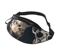 Fanny Pack Waist Packs for Men Women Sling Backpack Everywhere Belt Bag Colorful Hand Painted Easter Eggs Crossbody Bags, Three Giraffes Wearing Sunglasses, One Size
