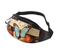 Fanny Pack Waist Packs for Men Women Sling Backpack Everywhere Belt Bag Cute French Bulldog Graphics Crossbody Bags, Flower Branches On The Cross, One Size