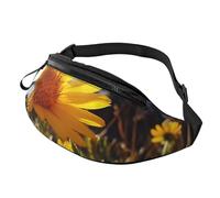 Fanny Pack Waist Packs for Men Women Sling Backpack Everywhere Belt Bag Fantastic Parrot Feather Crossbody Bags, Yellow Flower Under The Sun, One Size