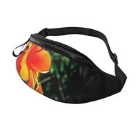 Fanny Pack Waist Packs for Men Women Sling Backpack Everywhere Belt Bag Fantastic Parrot Feather Crossbody Bags, Hawaii Flowers, One Size