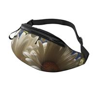 Fanny Pack Waist Packs for Men Women Sling Backpack Everywhere Belt Bag Flock of Tropical Flamingos Crossbody Bags, Floral Daisy, One Size