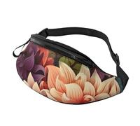 Fanny Pack Waist Packs for Men Women Sling Backpack Everywhere Belt Bag Flowers as background Crossbody Bags, Flowers As Background, One Size