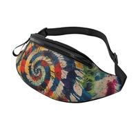 Fanny Pack Waist Packs for Men Women Sling Backpack Everywhere Belt Bag Flowers as background Crossbody Bags, Colorful Spiral Tie Dye, One Size