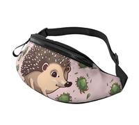 Fanny Pack Waist Packs for Men Women Sling Backpack Everywhere Belt Bag Scandinavian Animals Crossbody Bags, Cartoon Hedgehog, One Size