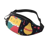 Fanny Pack Waist Packs for Men Women Sling Backpack Everywhere Belt Bag Scandinavian Animals Crossbody Bags, Happy Birthday Images, One Size