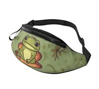 Fanny Pack Waist Packs for Men Women Sling Backpack Everywhere Belt Bag Scandinavian Animals Crossbody Bags, Frogs And Mushrooms, One Size