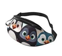 Fanny Pack Waist Packs for Men Women Sling Backpack Everywhere Belt Bag St Basil Cathedral Red In Moscow Crossbody Bags, Five Cute Penguins, One Size