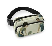 Fanny Pack Watering The Plants Waist Pack for Women Men Waterproof Belt Bag with Adjustable Belt Casual Crossbody Bag Travel Waist Bag for Sports Running Cycling, white, 20x13cm, Waist Bag, white,