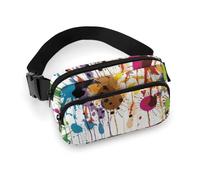 Fanny Packs Abstract Paint Splashes Printed Crossbody Bags for Women with Adjustable Strap for Daily Living, style, 20x13cm, Fanny Packs