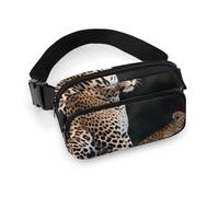 Fanny Packs African Leopard on Rock Printed Crossbody Bags for Women Crossbody for Travel And Sports, style, 20x13cm, Fanny Packs