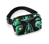 Fanny Packs Aliens Printed Crossbody Bags for Women with Adjustable Strap for Daily Living, style, 20x13cm, Fanny Packs