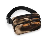 Fanny Packs Animal Hedgehog Music Violin Printed Crossbody Bags for Women with Adjustable Strap for Daily Living, style, 20x13cm, Fanny Packs