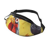 Fanny Packs Art Chicken Painting Waist Pack for Women Men Sling Bag with Adjustable Strap Everywhere Belt Bags