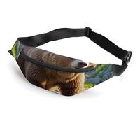Fanny Packs Bear Crossing The River Printed Crossbody Bags Small Sling Bag Everywhere Belt Bag for Women Men Outdoor Travel Running