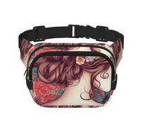 Fanny Packs Belt Bag For Women Men, Small Fashion Crossbody Waist Pack Lightweight Sling Chest Bag Beautiful Girl Custom Bumbag For Running Workout Hiking Traveling