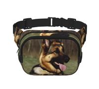 Fanny Packs Belt Bag For Women Men, Small Fashion Crossbody Waist Pack Lightweight Sling Chest Bag German Shepherd Dog Bumbag For Running Workout Hiking Traveling