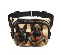 Fanny Packs Belt Bag For Women Men, Small Fashion Crossbody Waist Pack Lightweight Sling Chest Bag German Shepherd Dog Bumbag For Running Workout Hiking Traveling