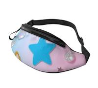 Fanny Packs Blue Star Glitter Waist Pack for Women Men Sling Bag with Adjustable Strap Everywhere Belt Bags