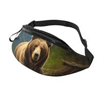 Fanny Packs Brown bear Waist Pack for Women Men Sling Bag with Adjustable Strap Everywhere Belt Bags