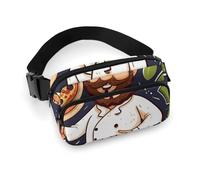 Fanny Packs Chef Pizza1 Printed Crossbody Bags for Women with Adjustable Strap for Daily Living, style, 20x13cm, Fanny Packs