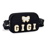 Fanny Packs Christmas Gifts for Mom Grandma, Chenille Patches Crossbody Bags Birthday Gifts for Mama Nana Mimi Gigi From Daughter Son Grandkids, Nylon Women Belt Bag Must Haves for Travel Walking