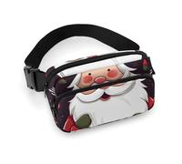 Fanny Packs Christmas Santa Claus Printed Crossbody Bags for Women Crossbody for Travel And Sports, style, 20x13cm, Fanny Packs