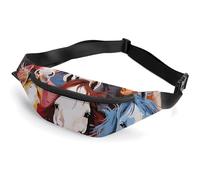 Fanny Packs Colourful Cartoon Horses Printed Crossbody Bags Small Sling Bag Everywhere Belt Bag for Women Men Outdoor Travel Running