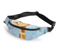 Fanny Packs Crossbody Bags Everywhere Bag Cute Giraffe Printed Small Sling Bag for Travel Hiking Running, style, 36*15cm, Fanny Packs