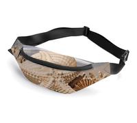 Fanny Packs Crossbody Bags Everywhere Bag Large Seashell Starfish Printed Small Sling Bag for Travel Hiking Running, style, 36*15cm, Fanny Packs