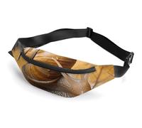Fanny Packs Crossbody Bags Everywhere Bag Snail in Leaves Printed Small Sling Bag for Travel Hiking Running, style, 36*15cm, Fanny Packs