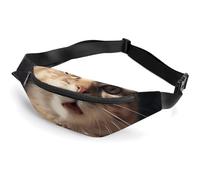 Fanny Packs Cute Cat Paw Printed Crossbody Bags Small Sling Bag Everywhere Belt Bag for Women Men Outdoor Travel Running