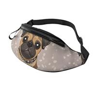 Fanny Packs Cute Chihuahua Pug Pattern Waist Pack for Women Men Sling Bag with Adjustable Strap Everywhere Belt Bags