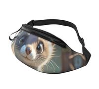 Fanny Packs Cute weasel Waist Pack for Women Men Sling Bag with Adjustable Strap Everywhere Belt Bags
