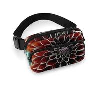 Fanny Packs Dahlia Flower Printed Crossbody Bags for Women Crossbody for Travel And Sports, style, 20x13cm, Fanny Packs
